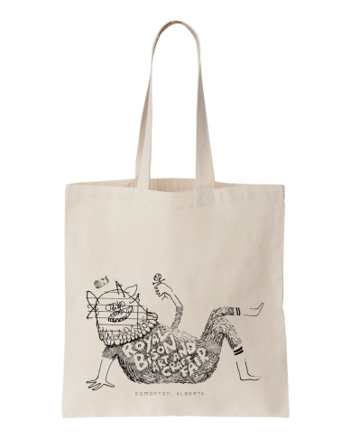 Tote bag illustration for Royal Bison Art and Craft Fair